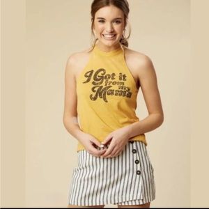 NWOT Altar’d State Linen Skort Size M